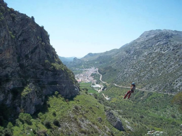  Zip line on the ferrata 